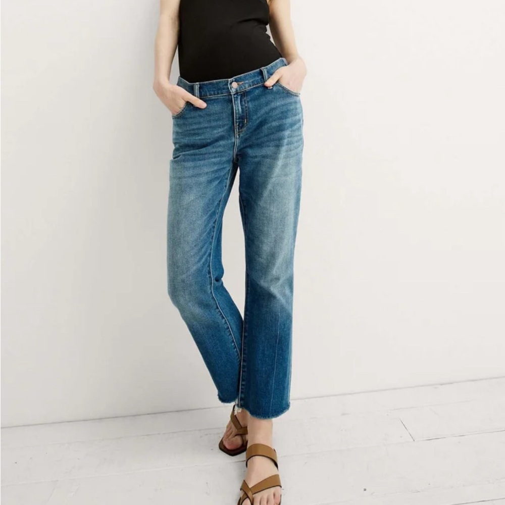 Hatch- The Crop Maternity Jean- size 30 Indigo